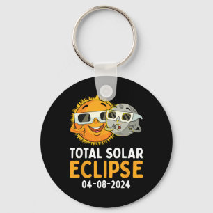 Porte-clés Total Solaire Eclipse 2024 Lunettes Amusants Sun M