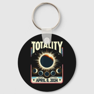 Porte-clés Total Solaire Eclipse 2024 Totalité Amusante Total
