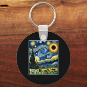 Porte-clés Total Solaire Eclipse 2024 Van Gogh Starry Night S (Recto)