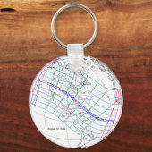 Porte-clés Total Solaire Eclipse 2045 Global Path (Recto)