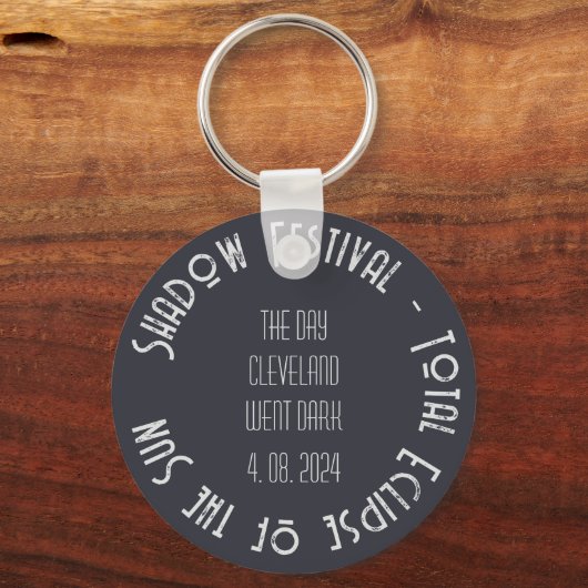 Porte-clés Total Solaire Eclipse Souvenir Ajouter du texte po (Verso)