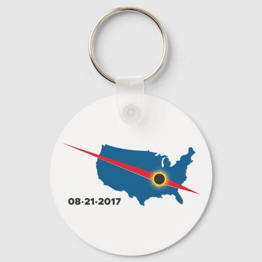 Porte-clés Total Solar Eclipse - 2017 - Je l'ai vu ! (Recto)