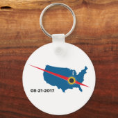 Porte-clés Total Solar Eclipse - 2017 - Je l'ai vu ! (Recto)