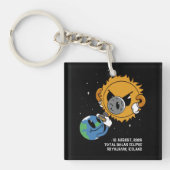 Porte-clés Total Solar Eclipse 2026 Iceland Photobomb (Devant)