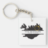 Porte-clés Total Solar Eclipse August 12 2026 – Iceland (Devant)