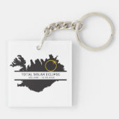 Porte-clés Total Solar Eclipse August 12 2026 – Iceland (Dos)