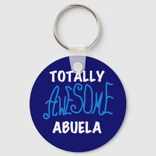 Porte-clés Totalement génial Abuela Blue Tshirts et cadeaux (Recto)
