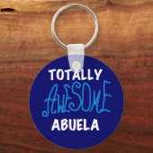 Porte-clés Totalement génial Abuela Blue Tshirts et cadeaux (Recto)
