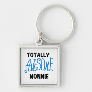 Porte-clés Totalement génial Nonnie Blue Text Tshirts et cade