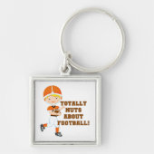 Porte-clés Totalement Nuts au sujet du football (Devant)