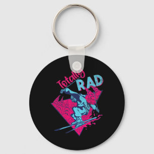 Porte-clés Totalement rad, ski rétro vintage années 80 90 ten
