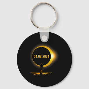 Porte-clés Totalité 04 08 24 Funny Total Solaire Eclipse 2024
