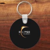 Porte-clés Totalité 4.08.2024 Total Éclipse Solaire 2024 (Recto)