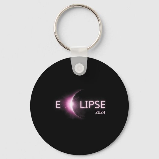Porte-clés Totalité Éclipse solaire 2024 Total Éclipse solair (Recto)