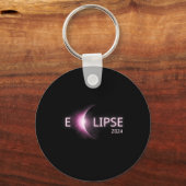 Porte-clés Totalité Éclipse solaire 2024 Total Éclipse solair (Recto)