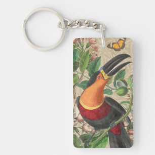 Porte-clés Toucan Jungle Tropical Bird Belle antique