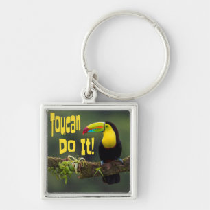 Porte-clés Toucan Le Fait ! Coloré Motivationnel Oiseau amusa