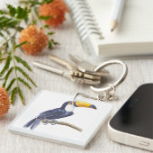 Porte-clés Toucan, oiseau tropical (Devant Droit)