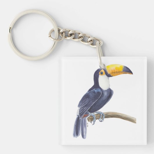Porte-clés Toucan, oiseau tropical (Devant)