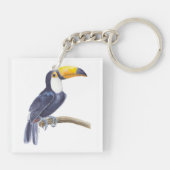 Porte-clés Toucan, oiseau tropical (Dos)