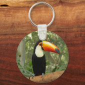 Porte-clés Toucan sur branche d'arbre (Recto)