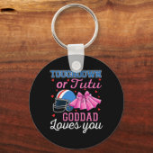 Porte-clés Touchdown ou tutu Goddad t'aime Foot Ba (Recto)