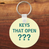 Porte-clés TOUCHES OUVERTES ? ? ? - porte - clé pour touches  (Recto)