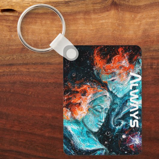 Porte-clés Toujours à travers l'espace Nebula Couple (Recto)