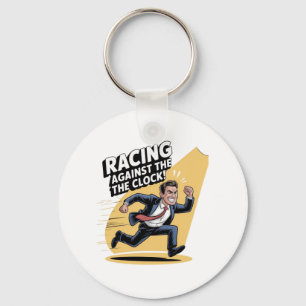 Porte-clés Toujours courir contre l'horloge