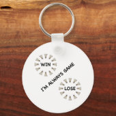 Porte-clés Toujours Jouer Pour Badminton (Recto)