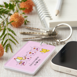 Porte-clés Toujours & Pour Toujours Femme Drapeau Lesbienne C