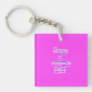 Porte-clés Toujours une reine abeille porte - clé rose chaud