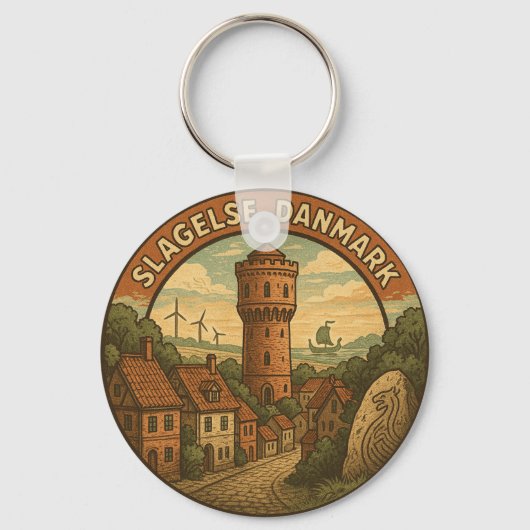 Porte-clés Tour de Slagelse Danemark (Recto)