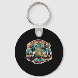 Porte-clés Tour Devils Wyoming Monument National Rétro Vintag