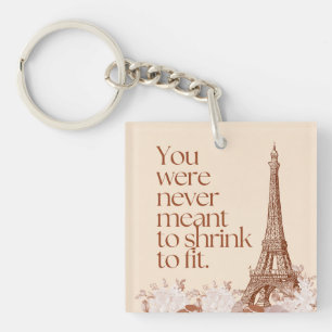 Porte-clés Tour Eiffel de Paris Art mural de citation motivat