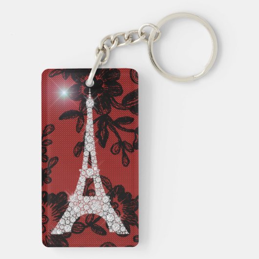 Porte-clés Tour Eiffel Diamonds (Dos)