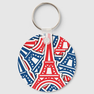 Porte-clés Tour Eiffel, Motif France
