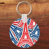 Porte-clés Tour Eiffel, Motif France (Recto)