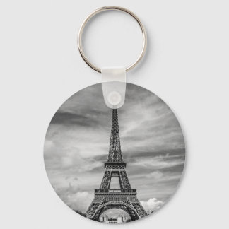 Porte-clés Tour Eiffel noir et blanc Paris France