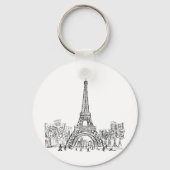 Porte-clés Tour Eiffel Paris (Recto)