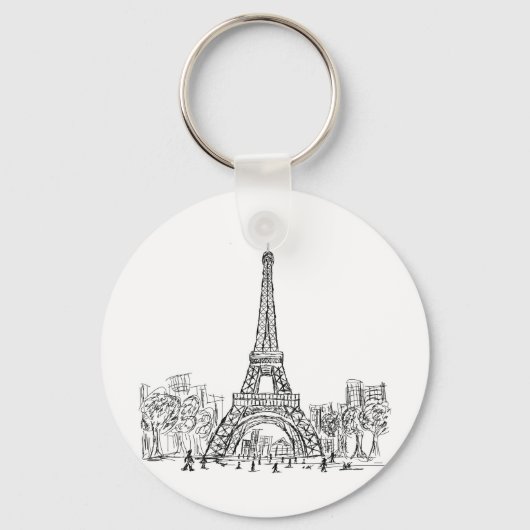 Porte-clés Tour Eiffel Paris (Recto)