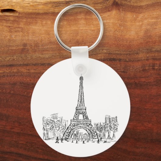 Porte-clés Tour Eiffel Paris (Recto)
