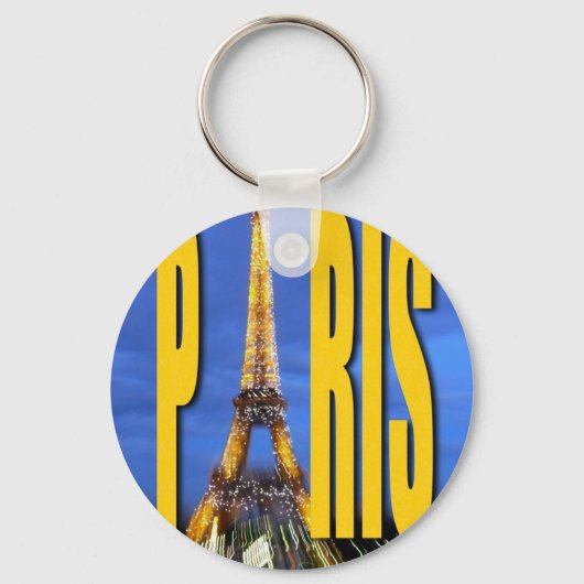 Porte-clés Tour Eiffel Paris France (Recto)