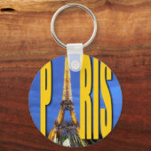 Porte-clés Tour Eiffel Paris France (Recto)