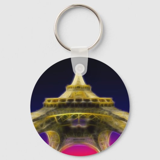 Porte-clés Tour Eiffel, Paris, France (Recto)