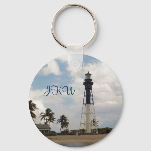Porte-clés Tour lumière Hillsboro Inlet Monogramme (Recto)