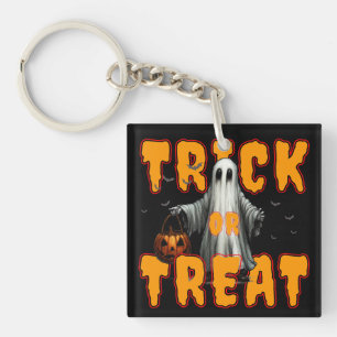 Porte-clés tour ou friandise halloween effrayant fantôme citr