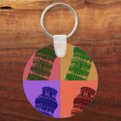 Porte-clés Tour penchée de Pise Pop Art (Recto)