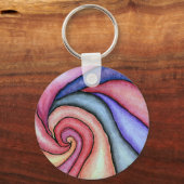 Porte-clés Tourbillon d'aquarelle (Recto)