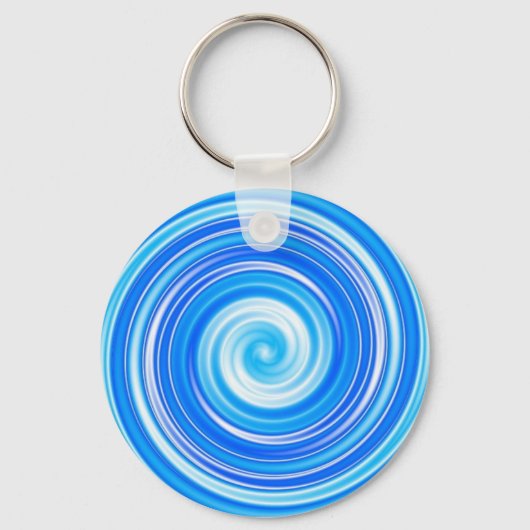 Porte-clés Tourbillons bleus (Recto)